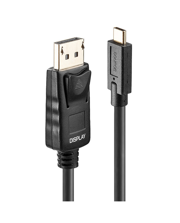 Lindy 43307 câble vidéo et adaptateur 10 m USB Type-C DisplayPort Noir