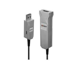 Lindy 42701 câble USB USB 3.2 Gen 1 (3.1 Gen 1) 50 m USB A Noir, Argent