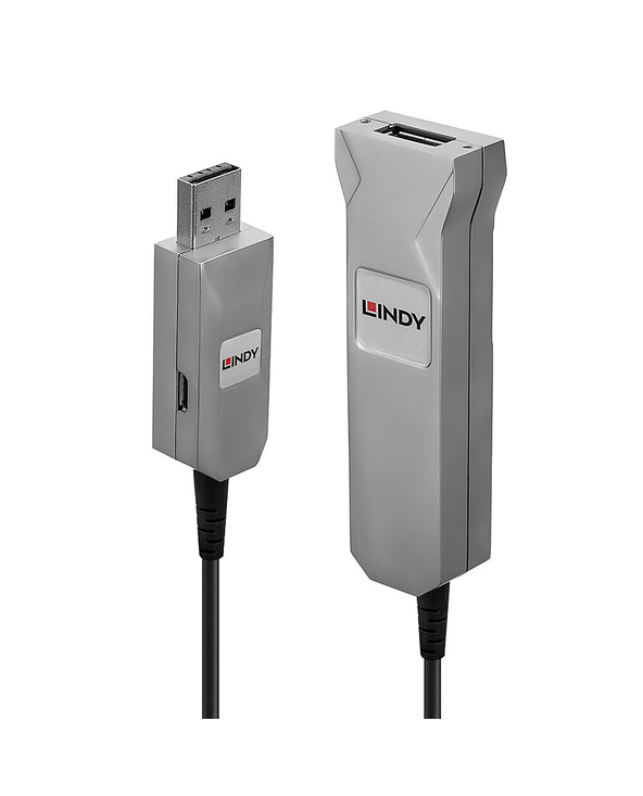 Lindy 42701 câble USB USB 3.2 Gen 1 (3.1 Gen 1) 50 m USB A Noir, Argent