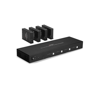 Lindy 38328 extension audio/video Émetteur et récepteur AV Noir