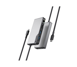 ALOGIC UCFUPRGVV2-SGR station d'accueil USB 3.2 Gen 1 (3.1 Gen 1) Type-C Noir, Gris