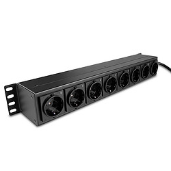 Lindy 73025 unité de distribution d'énergie 8 sortie(s) CA 1.5U Noir