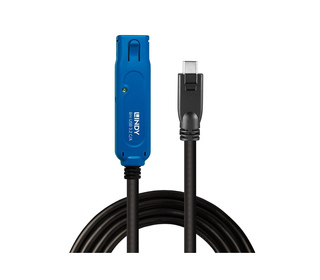 Lindy 43381 câble USB USB 3.2 Gen 1 (3.1 Gen 1) 8 m USB C USB A Noir, Bleu