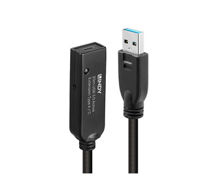 Lindy 43375 câble USB USB 3.2 Gen 1 (3.1 Gen 1) 20 m USB A Noir