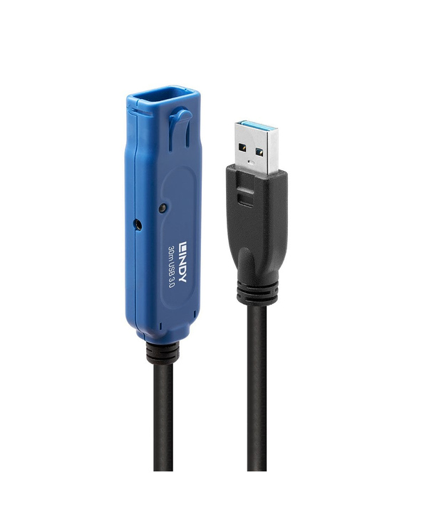 Lindy 43362 câble USB USB 3.2 Gen 1 (3.1 Gen 1) 30 m USB A Noir, Bleu
