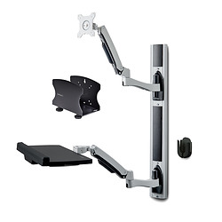 StarTech.com Poste de Travail Mural, Support VESA de Moniteur/Écran 32" Support pour Écran/Moniteur (10kg) - Support d'Écran Ent