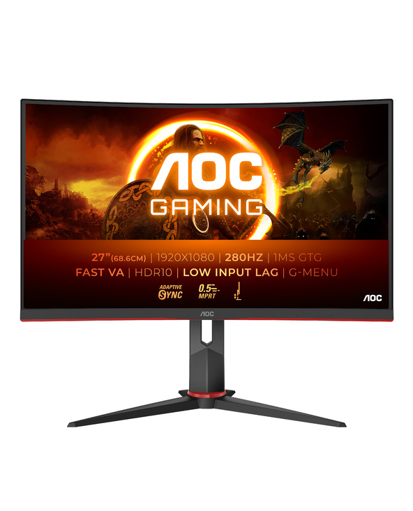 AOC G2 C27G2Z3/BK 27" LED Full HD 0,5 ms Noir, Rouge