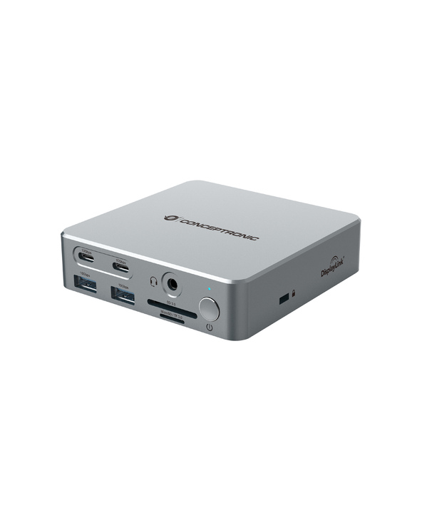 Conceptronic DONN25G station d'accueil Avec fil USB 3.2 Gen 2 (3.1 Gen 2) Type-C Argent