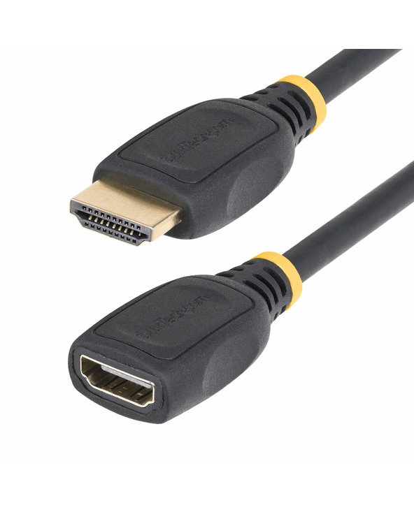 StarTech.com Câble d'Extension HDMI 2.0 de 50 cm, Câble HDMI Haut Débit, 4K 60Hz, Câble d'Extension HDMI Mâle vers Femelle, Adap
