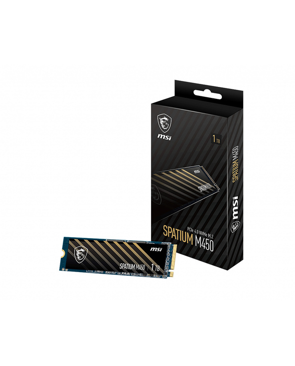 MSI SPATIUM M450 PCIe 4.0 NVMe M.2 1TB 1 To PCI Express 4.0 3D NAND