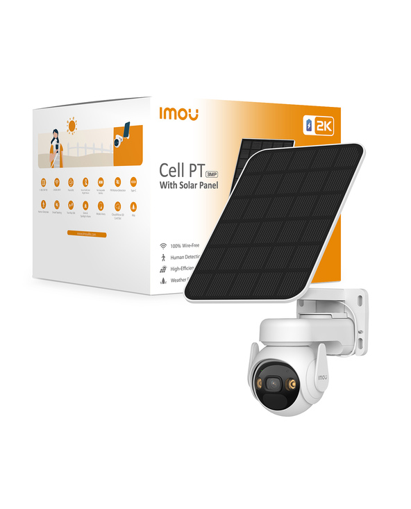 Imou Cell PT Solar Kit Dôme Caméra de sécurité IP Extérieure 2304 x 1296 pixels Mur