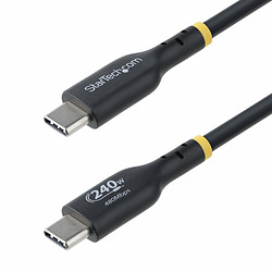 StarTech.com Câble de Recharge USB-C de 3m, Cordon USB-C Certifié USB-IF, 240W PD EPR, Câble Chargeur USB 2.0 Type-C pour Ordina