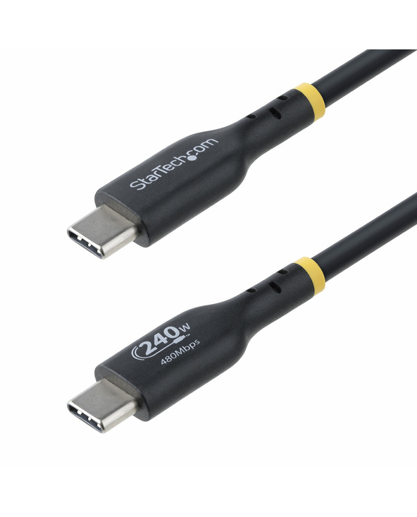 StarTech.com Câble de Recharge USB-C de 3m, Cordon USB-C Certifié USB-IF, 240W PD EPR, Câble Chargeur USB 2.0 Type-C pour Ordina