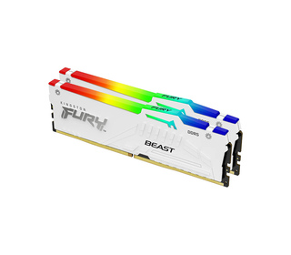 Kingston Technology FURY Beast 32GB 6000MT/s DDR5 CL30 DIMM (Kits de 2) White RGB EXPO