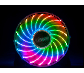 Akasa Vegas X7 Boitier PC Ventilateur Noir, Transparent