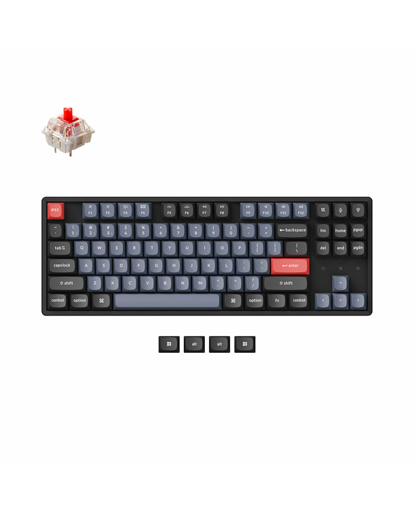 Keychron K8P-J1 clavier Universel USB + Bluetooth QWERTY Anglais Noir