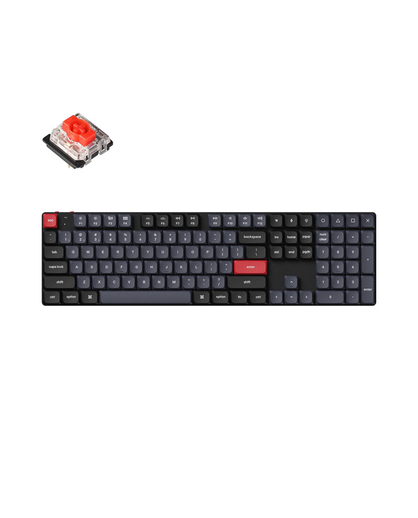 Keychron K5 Pro clavier Universel USB + Bluetooth QWERTY Anglais américain Noir, Gris, Rouge