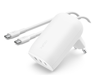 Belkin WCC002VFWH chargeur d'appareils mobiles Ordinateur portable, Smartphone, Tablette Blanc Secteur Charge rapide Intérieure