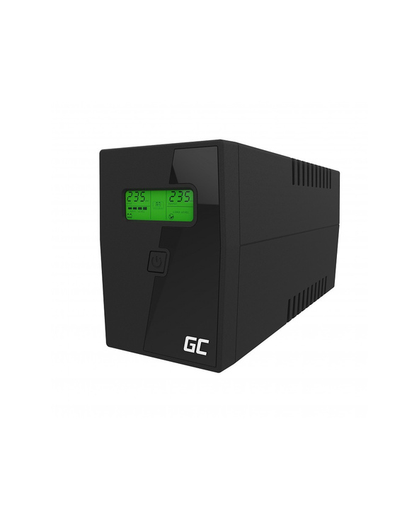 Green Cell UPS01LCD alimentation d'énergie non interruptible Interactivité de ligne 0,6 kVA 360 W 2 sortie(s) CA