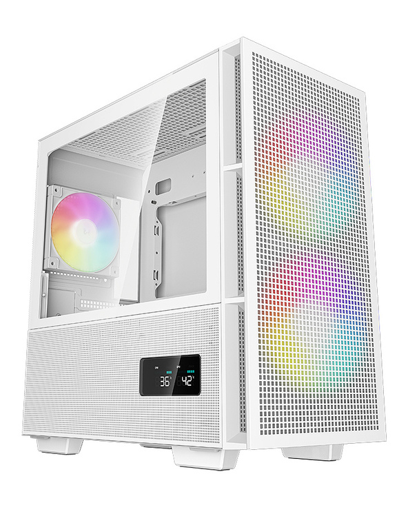 DeepCool R-CH360-WHAPE3D-G-1 unité centrale Micro Tower Blanc