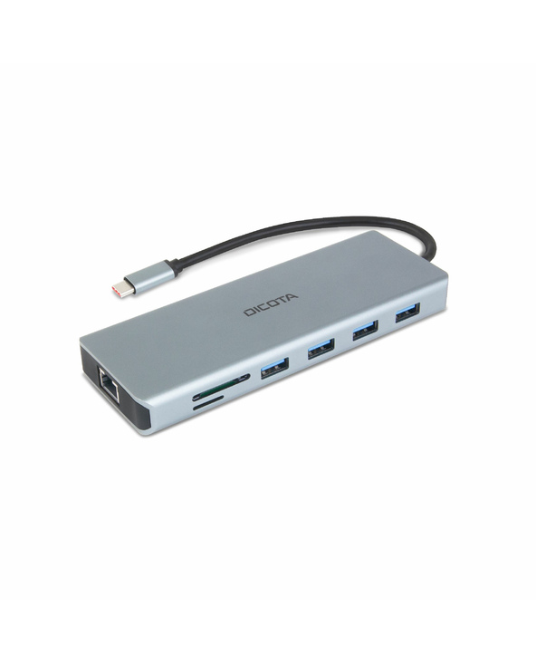 DICOTA D32065 hub & concentrateur USB 3.2 Gen 1 (3.1 Gen 1) Type-C Argent