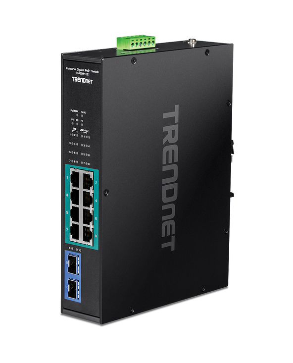 Trendnet TI-PGM102 commutateur réseau Gigabit Ethernet (10/100/1000) Connexion Ethernet, supportant l'alimentation via ce port (