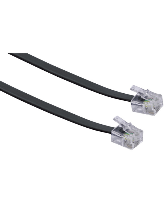 Schwaiger 6.0m RJ-11 - RJ-11 6 m Noir