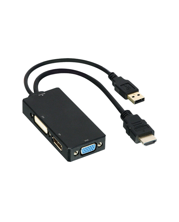 DLH ADAPTATEUR HDMI (M) VERS DVI / VGA DISPLAYPORT (F)