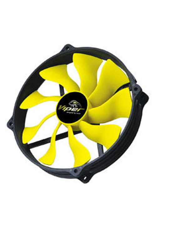 Akasa 14cm Viper R Fan Boitier PC Ventilateur Noir, Jaune