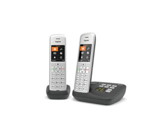 Gigaset CE575 A Duo Téléphone analog/dect Identification de l'appelant Noir, Argent