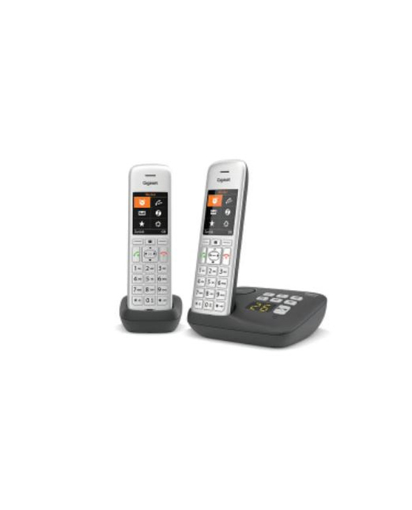 Gigaset CE575 A Duo Téléphone analog/dect Identification de l'appelant Noir, Argent