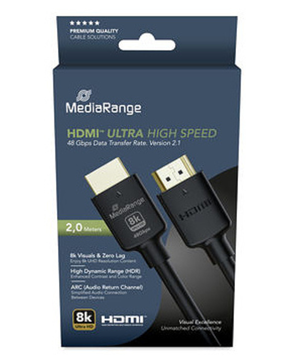 MediaRange MRCS220 câble HDMI 2 m HDMI Type A (Standard) Noir