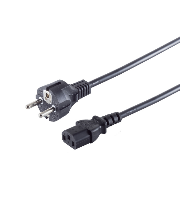S/CONN 60006-G câble électrique Noir 1,8 m CEE 7/7 Coupleur C13
