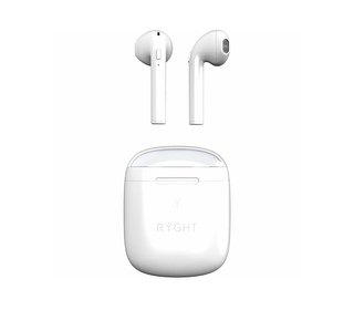 Ryght DYPLO 2 Casque Sans fil Ecouteurs Appels/Musique Bluetooth Blanc