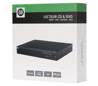 D2 Diffusion D2LDVDHDMICOAXUSBN lecteur DVD/Blu-Ray DVD player Noir