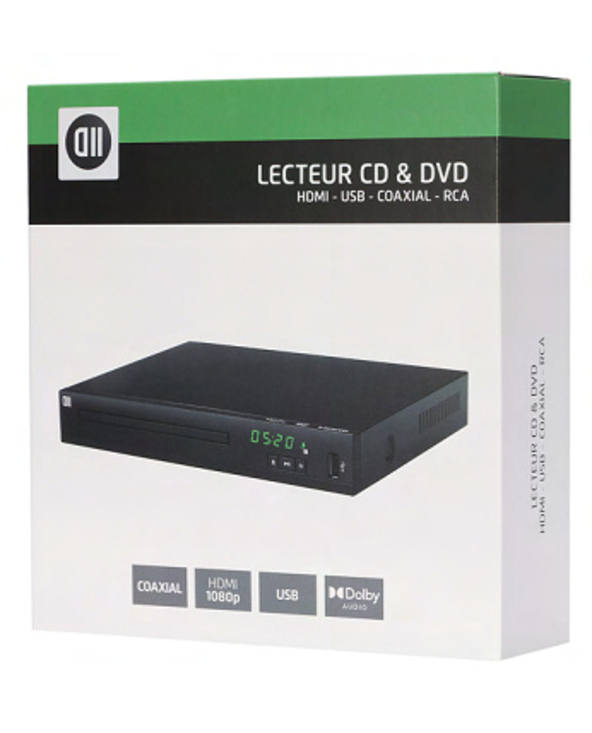 D2 Diffusion D2LDVDHDMICOAXUSBN lecteur DVD/Blu-Ray DVD player Noir D2 Diffusion D2LDVDHDMICOAXUSBN lecteur DVD/Blu-Ray DVD player Noir
