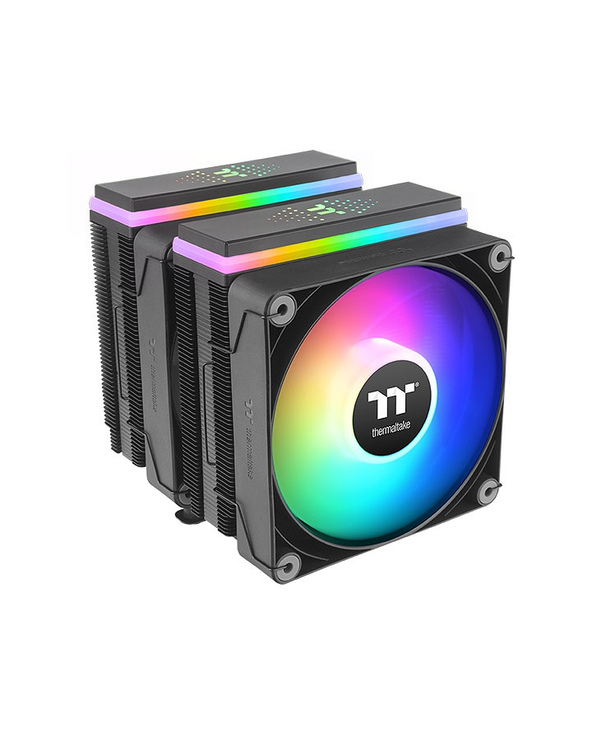 Thermaltake ASTRIA 600 Processeur Refroidisseur d'air 12 cm Noir 2 pièce(s)