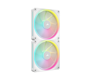Corsair CO-9051032-WW système de refroidissement d’ordinateur Boitier PC Ventilateur 14 cm Blanc 2 pièce(s)