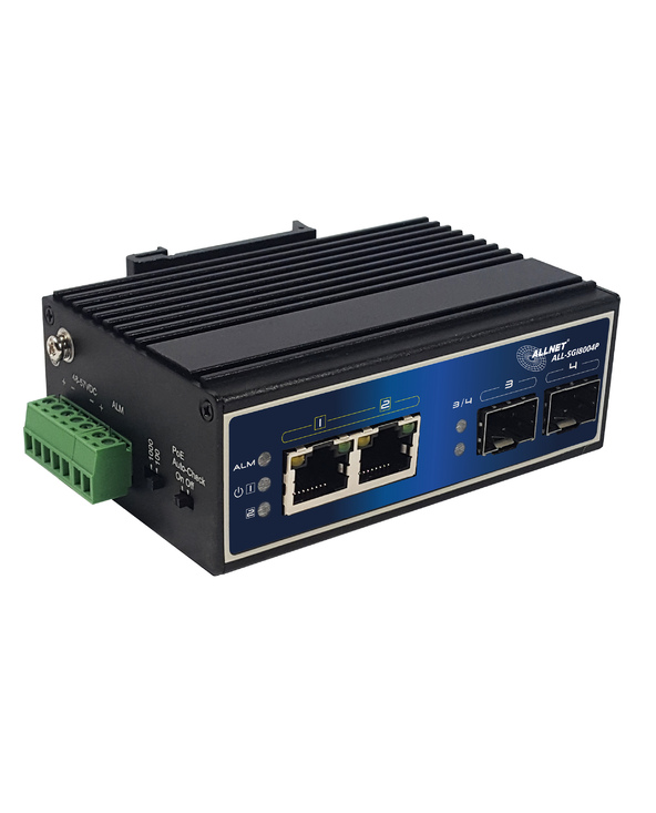 ALLNET ALL-SGI8004P commutateur réseau Non-géré Gigabit Ethernet (10/100/1000) Connexion Ethernet, supportant l'alimentation via