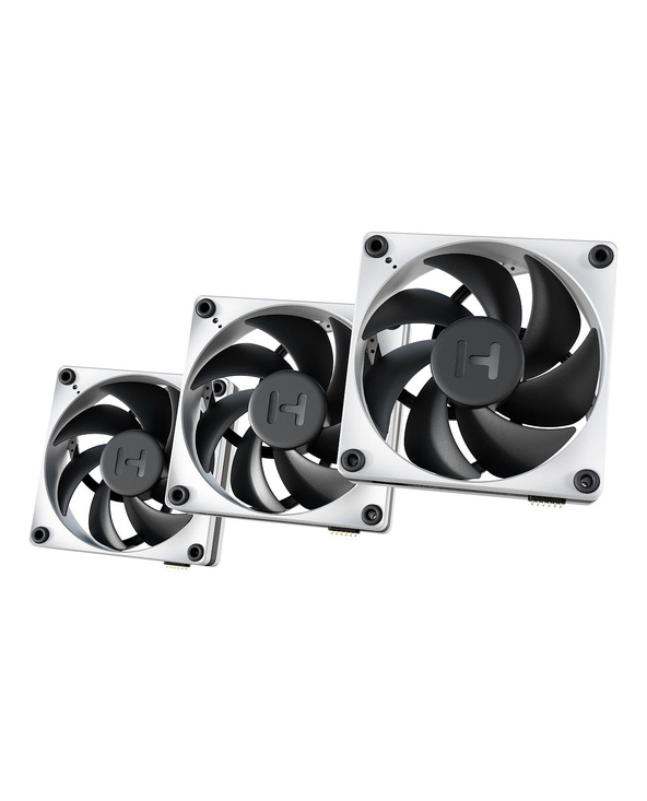 HYTE THICC FP12 Processeur Ventilateur 12 cm Noir, Blanc 3 pièce(s)