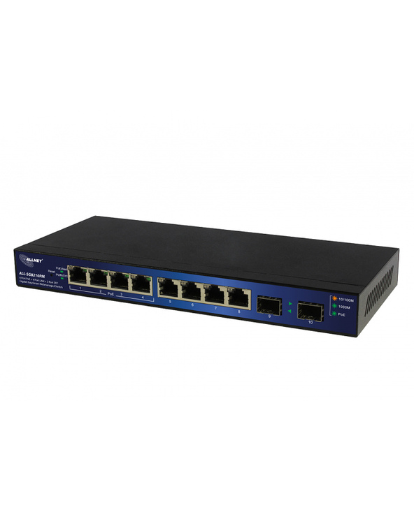 ALLNET ALL-SG8210PM commutateur réseau Géré L2+ Gigabit Ethernet (10/100/1000) Connexion Ethernet, supportant l'alimentation via
