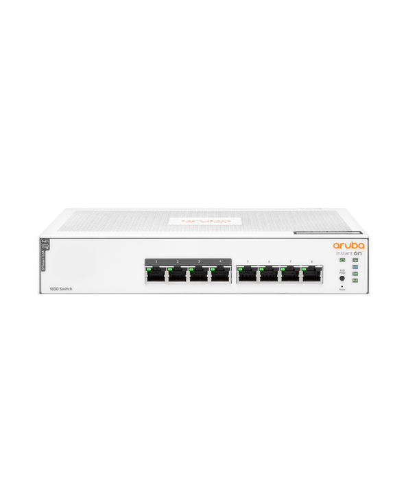 Aruba Instant On 1830 8G 4p Class4 PoE 65W Géré L2 Gigabit Ethernet (10/100/1000) Connexion Ethernet, supportant l'alimentation
