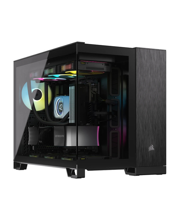 Corsair CC-9011287-WW unité centrale Midi Tower Aluminium, Noir