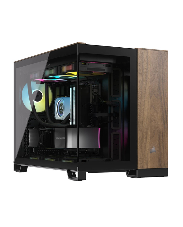 Corsair CC-9011286-WW unité centrale Midi Tower Noir, Noyer