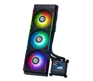 Lian Li HydroShift LCD 360RGB Boitier PC Refroidisseur de liquide tout-en-un 12 cm Noir