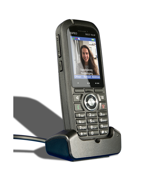 AGFEO DECT 70 IP téléphone fixe Noir TFT