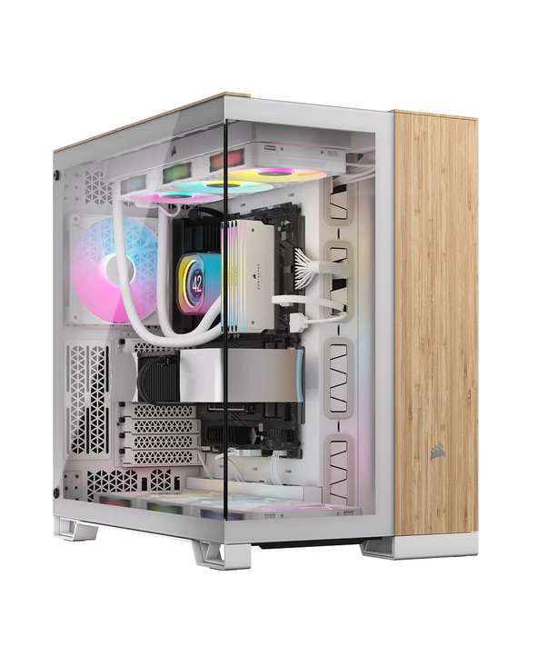 Corsair CC-9011284-WW unité centrale Midi Tower Bambou, Blanc