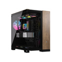 Corsair CC-9011282-WW unité centrale Midi Tower Noir, Noyer
