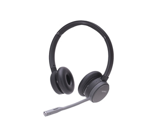 AGFEO Infinity Casque Sans fil Arceau Bureau/Centre d'appels Bluetooth Noir