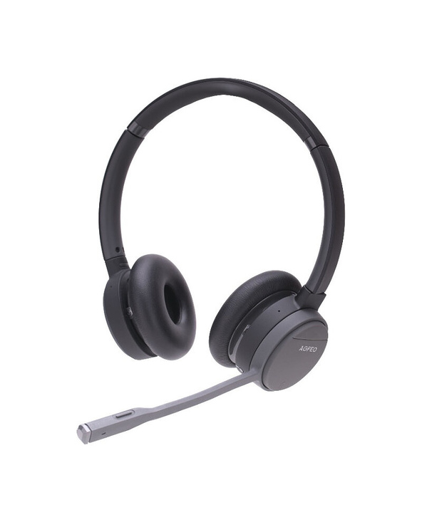 AGFEO Infinity Casque Sans fil Arceau Bureau/Centre d'appels Bluetooth Noir